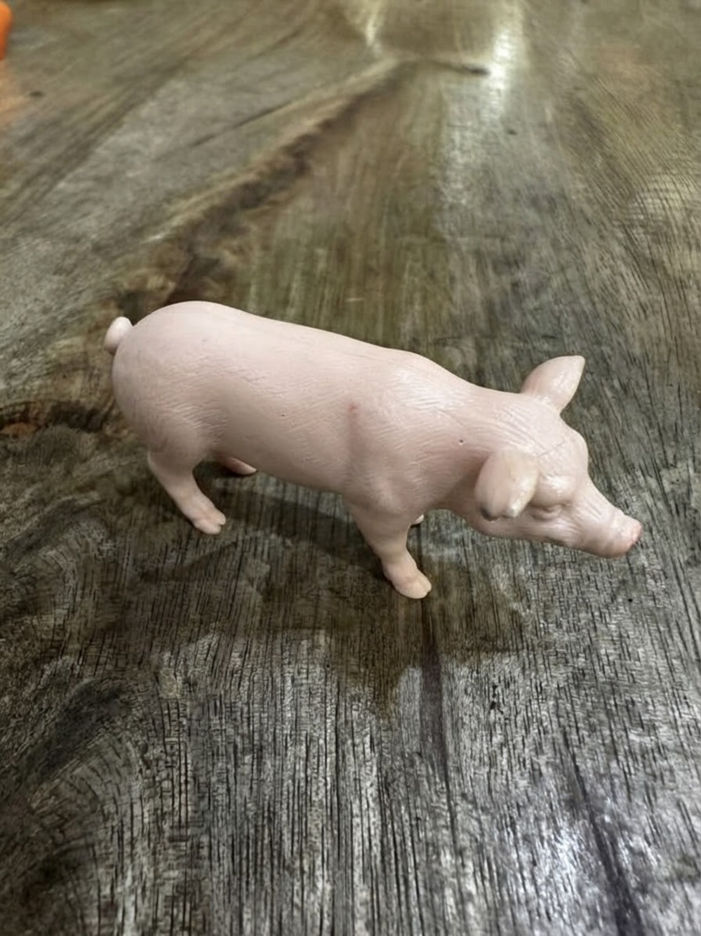 Vintage Plastic Pig Animal Figurine Toy Farm Diorama Play Serial #54623-1 Rare